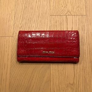 Red Miu Miu Wallet